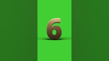 Ten to Zero 3D Numbers Countdown with Voice Over | GREEN SCREEN