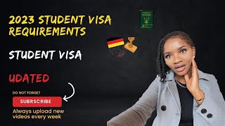 UPDATED German student Visa Application Requirements 2023 | study in Germany