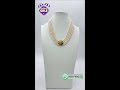 Beautiful necklace in real pearls with silver pendant, mozanite stone silver pendant need a SEO thin