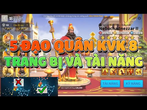 costume ro exe  New 2022  Sau 2 NĂM mình đã đủ 5 đạo quân sử dụng ở KvK 8 - Cách lên trang bị và tài năng - Rise of Kingdoms