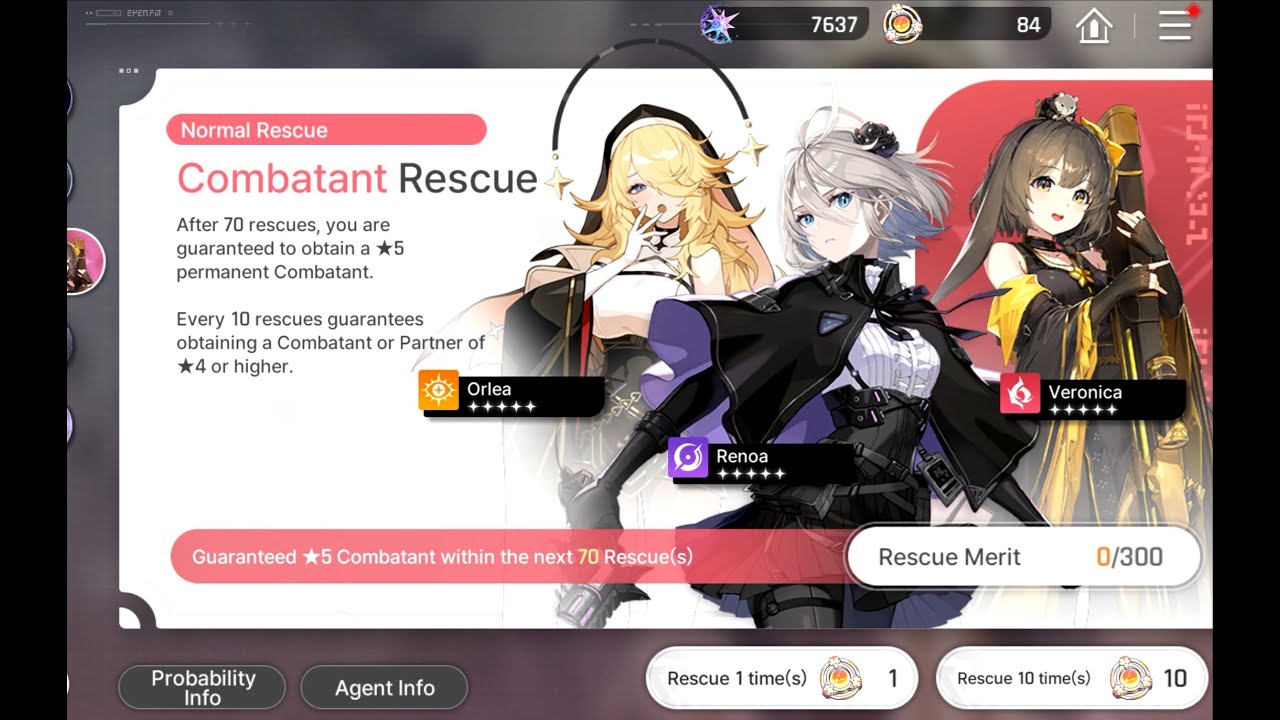 Chaos Zero Nightmare 50 Rescue Pulls - Need Orlea and Tressa