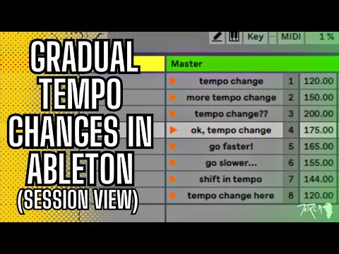 How To Automate Smooth and Gradual Tempo Transitions In Ableton Live Session View