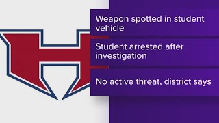 Henderson ISD student arrested after weapon observed in vehicle