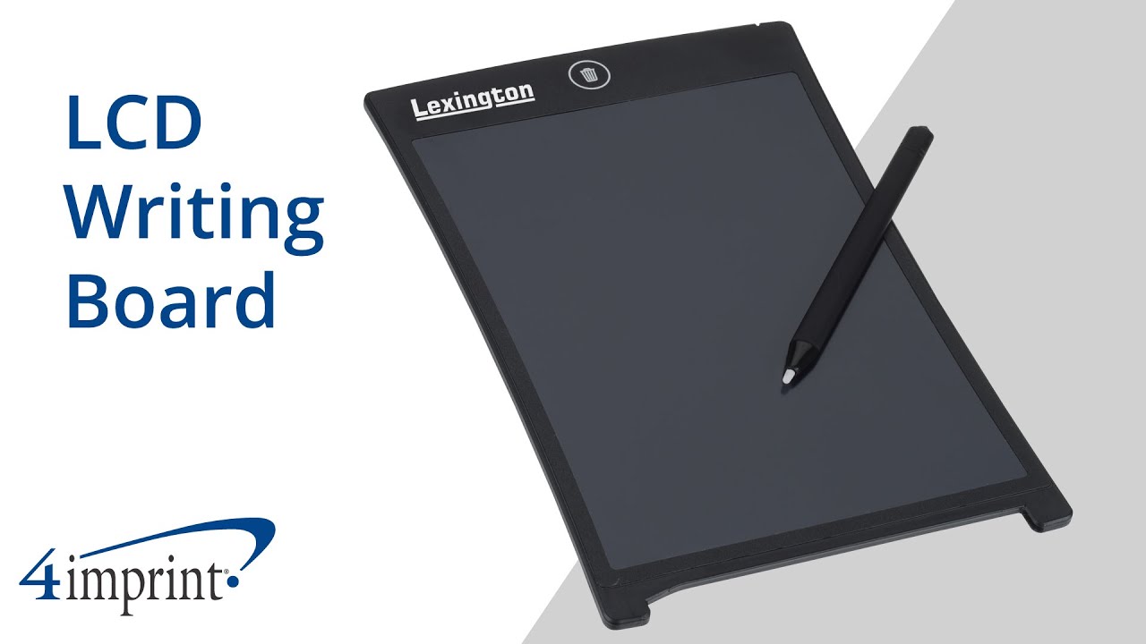 Custom Writing Board LCD Writing Board - Custom Writing Board by 4imprint - YouTube
