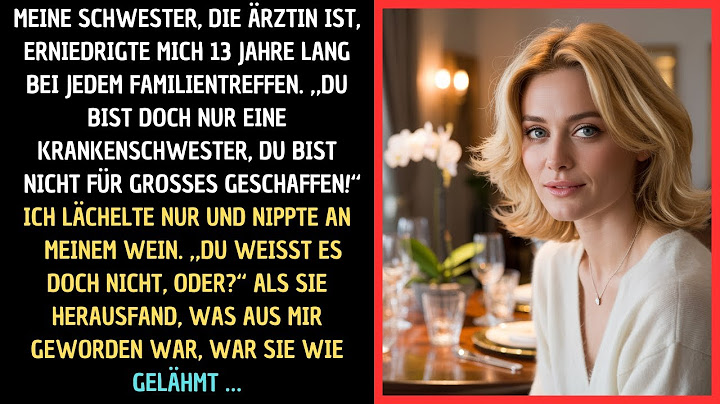 Meine Schwester, die Ärztin, lachte – bis sie sah, was aus mir geworden war