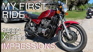 1982 Yamaha Seca XJ650 R, First ride impression