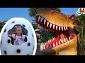 ❤️ ДИНОПАРК  Парк Гигантских Динозавров на Море Анапа 2018 ч3. Park of Giant Dinosaurs for kids Eggs
