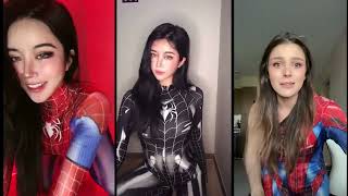 Spider woman, girl Tik Tok compilation mix, Cosplay
