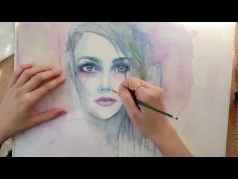 Speed Painting : Heavy Heart (watercolor)