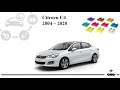 Fuse box diagram Citroen C4 and relay with assignment and location