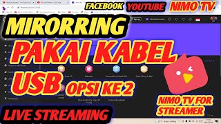 HOW TO MIRRORING USING A USB CABLE | 2nd OPTION | OBS NIMO TV STREAMER | LIVE STREAMING screenshot 4