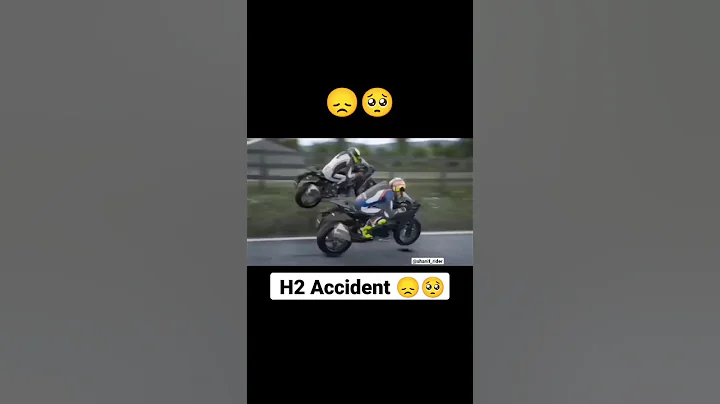 Kawasaki Ninja H2 accident 🥺😞 #youtubeshorts #ytshorts #kawasaki #viralshort #h2 #shorts #rider