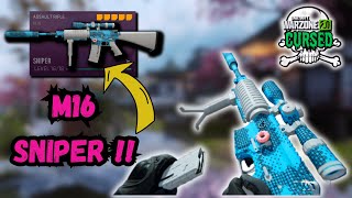 This M16 SNIPER BUILD is Really Something Else..... Warzone Cursed Guns Edition!!