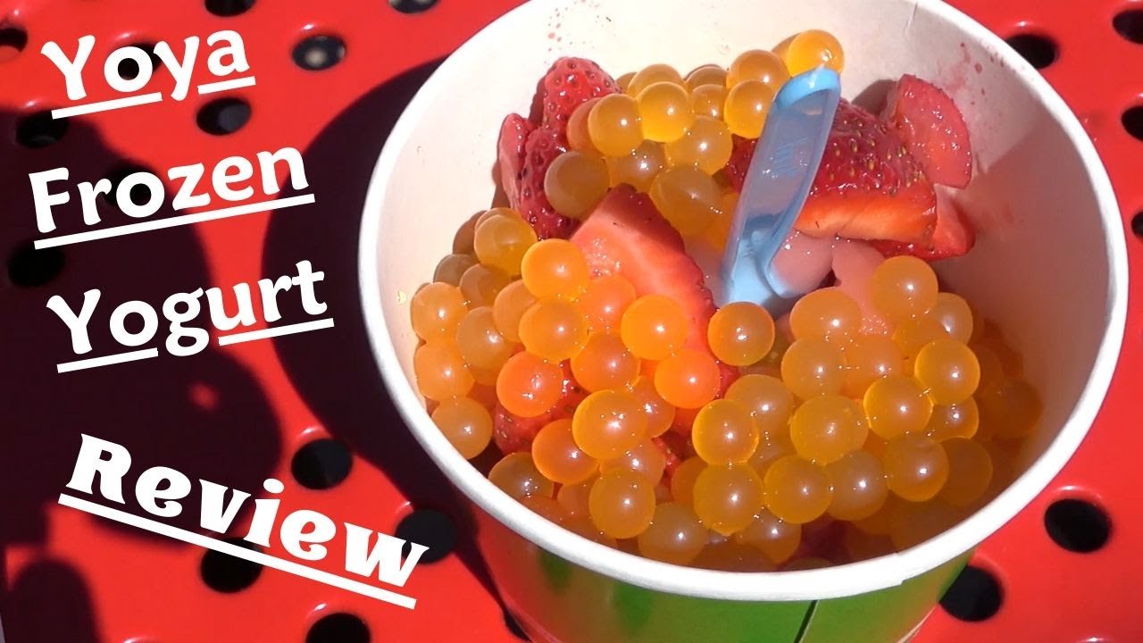 YOYA FROZEN YOGURT ENJOYED A GREAT TREAT OUTDOORS BEAUTIFUL DAY RESTAURANT REVIEW YouTube