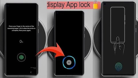 indisplay Fingerprint Animation app lock 🔐 ! Set Every Android Smartphone 📲 2023 Latest