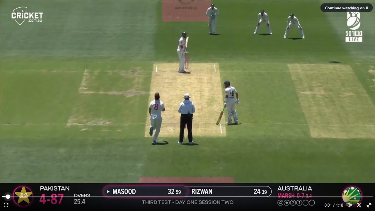 AUS vs PAK 3rd TEST LIVE MATCH AUS vs PAK LIVE MATCH 202324Day1