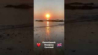 Fistral Beach ❤️🔥 #travel #newquay #cornwall #uk #explore #holiday #sunset