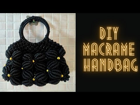 Macrame purse new design | Easy Macrame Handbag tutorial step by step ...