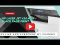 Hp laser jet 436 dn photocopier || full black page print || horizontal and vertical black line print