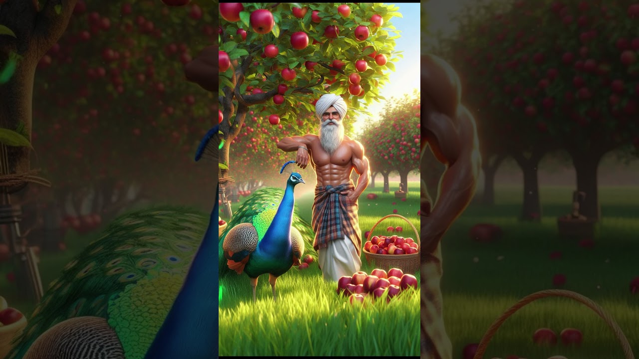 the farmer and the peacock are very hardworking 