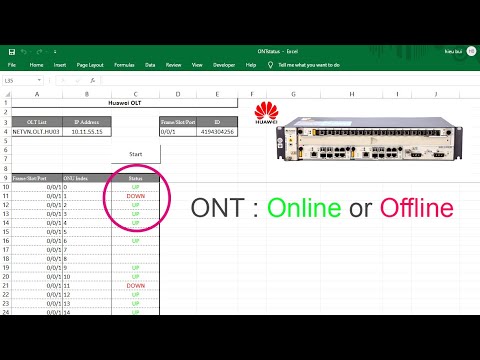 Kā parādīt visu Huawei OLT ONT statusu