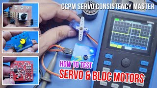 How to test run Servo and BLDC motors (CCPM servo consistency master 3CH ECS)