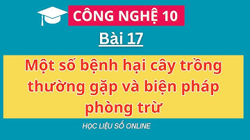 Công nghệ 10:  Bài 17- Một số bệnh hại cây trồng thường gặp và biện pháp phòng trừ