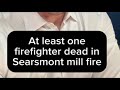 Firefighter killed