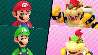 Super Mario Party - Domino Ruins - Team Mario vs Team Bowser