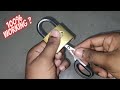 बिना चाभी के ताला खोलने का तरीका, How to open lock without key, Secret Revealed Experiment Ka Khel