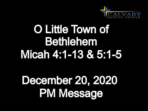 O Little Town of Bethlehem