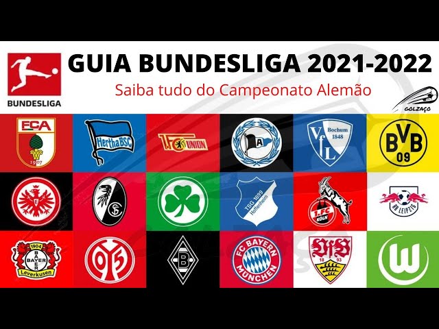 TABELA DO CAMPEONATO ALEMÃO 2021 - CLASSIFICAÇÃO DO CAMPEONATO ALEMÃO 2021  - BUNDESLIGA 2021/2022 