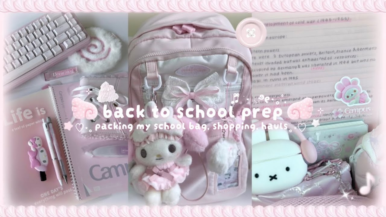 back to school prep 2025 ˚ʚ♡ɞ˚: Pinterest school girl, packing my school bag, shopping, hauls