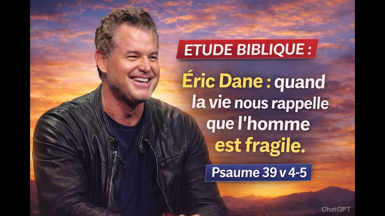 ETUDE BIBLIQUE :  Eric Dane : quand la vie nous rappelle que l'homme est fragile