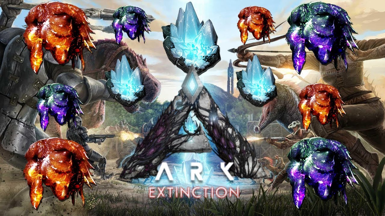 Farm Blue and Crystalized Sap Extinction - Ark Survival Evolved - YouTube