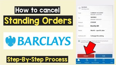Cancel Standing Order Barclays | Stop Schedule Automatic Payments | Manage Standing Order Debit