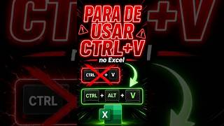Pare de usar CTRL+V no Excel assim (tá fazendo errado) ⚠️ #excel #analisededados