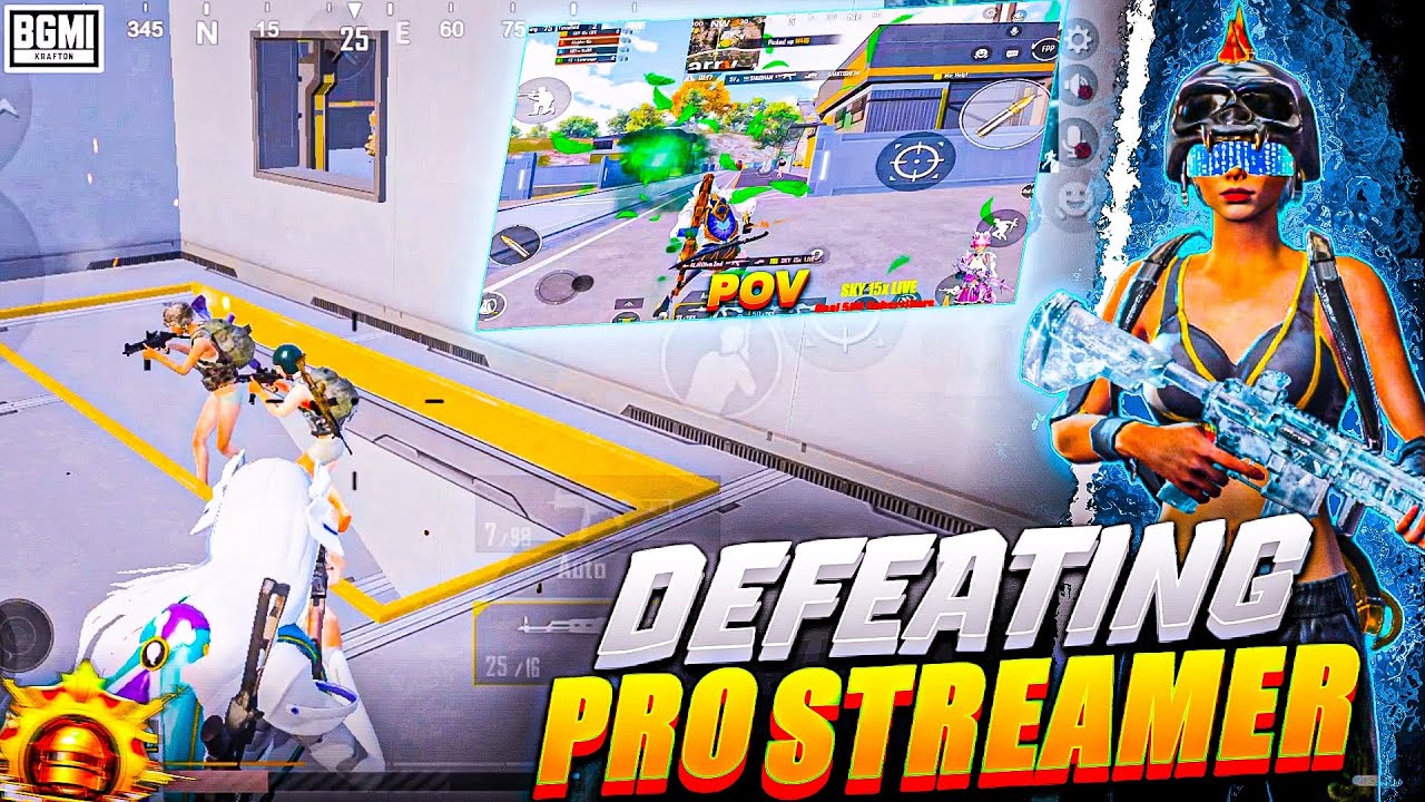 Defeating Pro Streamer 40 Fps Non Gyro Player Bgmi - YouTube