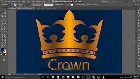 How to create a Crown logo design in illustration cc 2017.