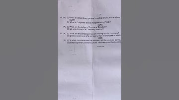 Business laws semister 2 || question paper #osmaniauniversity #exam