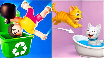 Lazy Jump VS Flip Pounce - All Levels SpeedRun Gameplay ep1