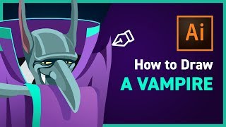How to Draw a Vampire in Illustrator 🍷