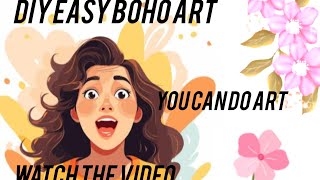 boho painting/satisfying art