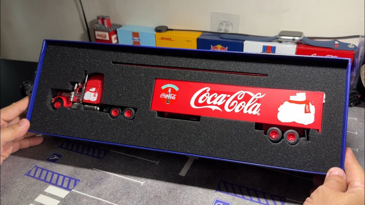 1:64 Diecast Scale Unboxing Coca-Coca Peterbilt Semi Truck by: Fine Works 64
