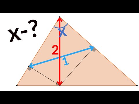 Сможешь найти угол треугольника? Известны только два отрезка