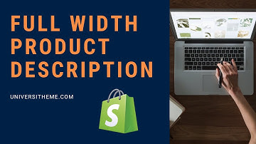 Make Product Descriptions Full Width in Shopify - Brooklyn Theme