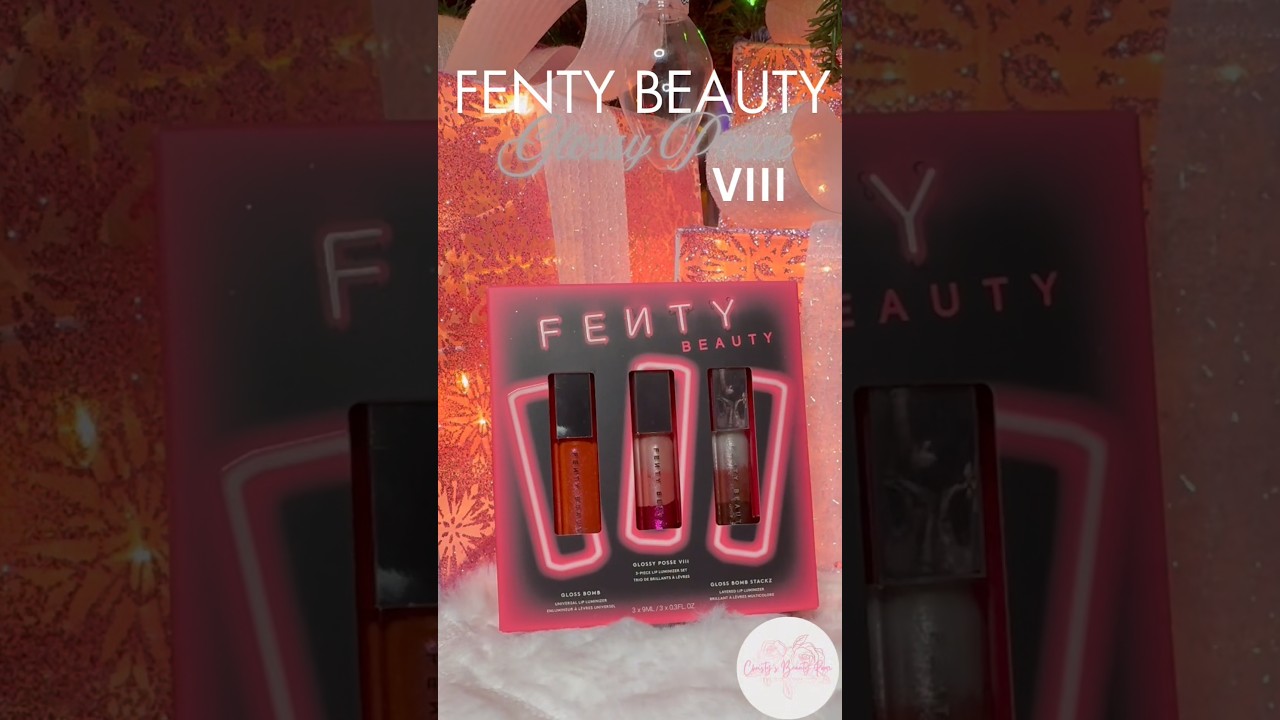 Swatching Fenty Beauty Glossy Posse VIII — Holiday 2025