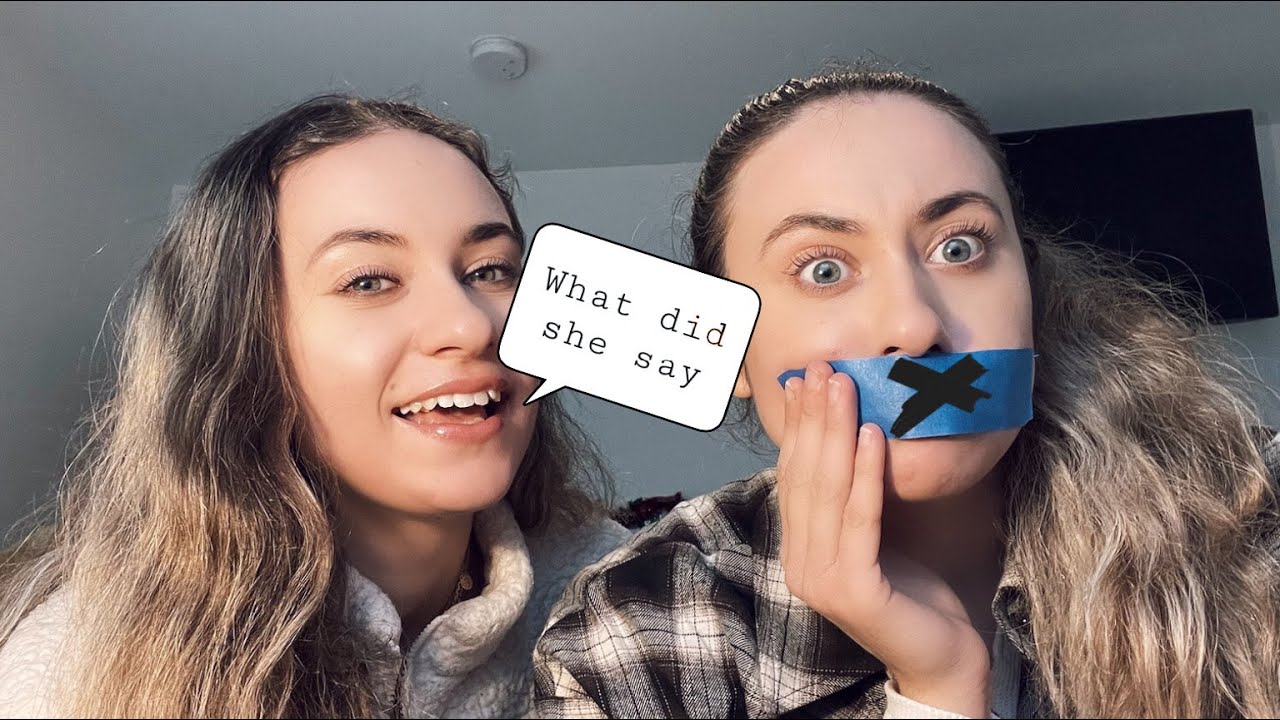 WHAT DID I SAY CHALLENGE WITH TWIN SISTER | Angjeliqi and Brisilda