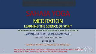 Self Realization Program Sep 27  5 00 Pm   Sahaja Yoga   The Eternal Knowledge