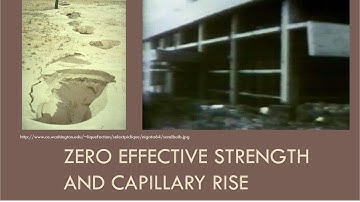 CEEN 341 - Lecture 11 - Zero Effective Stress and Capillary Rise